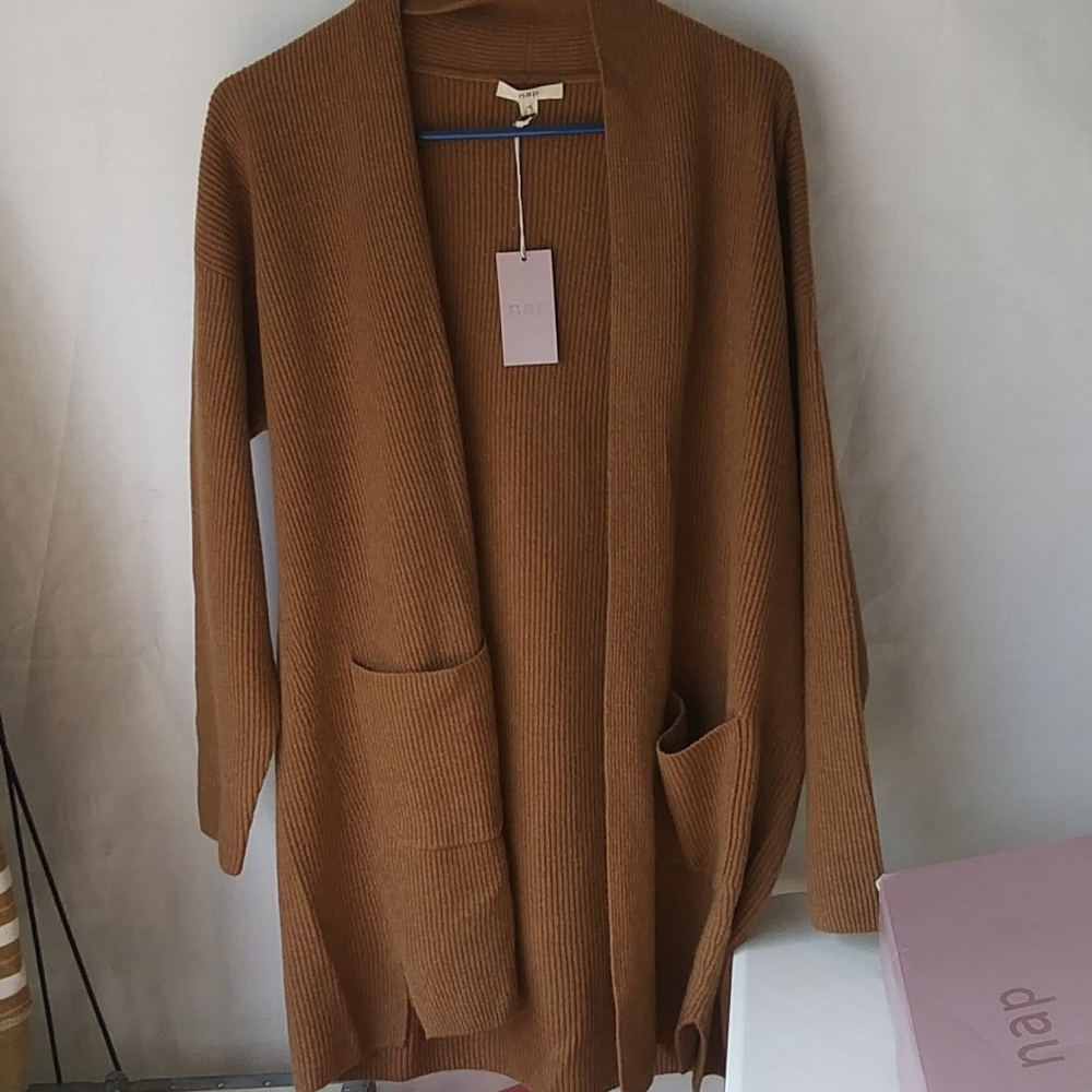 NAP Open Fron Pure Cashmere Cardigan